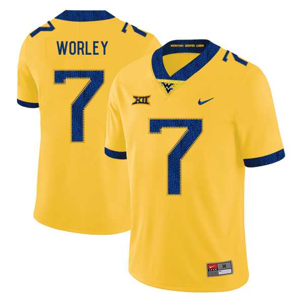 West Virginia Mountaineers 7 Daryl Worley Yellow College Football Jersey Dzhi,We sell and wholesale West Virginia Mountaineers 7 Daryl Worley Yellow College Football Jersey Dzhi on line form chian!